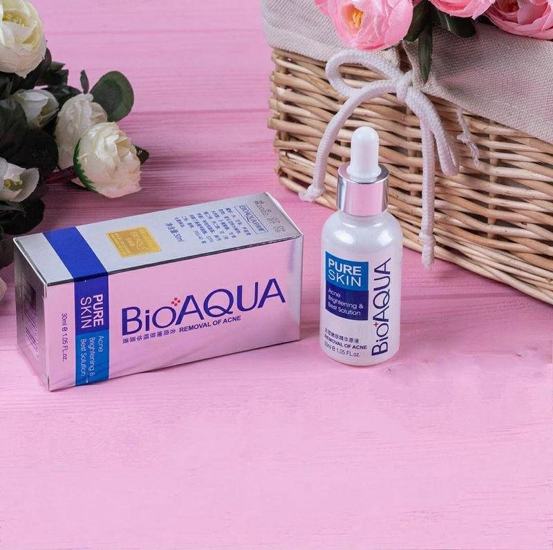 

Сыворотка для лица от акне рубцов воспалений bioaqua pure skin 30мл