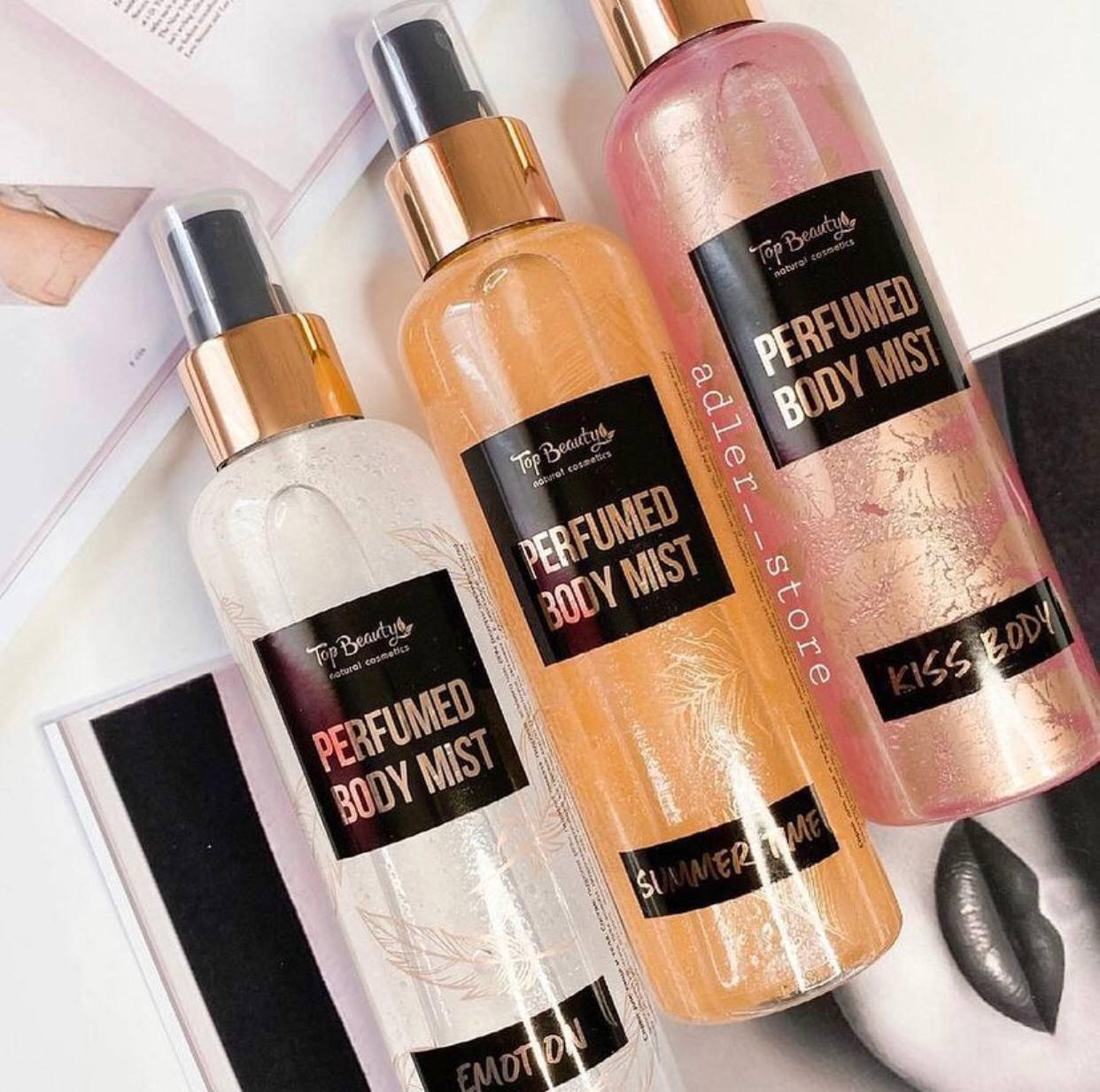 

Спрей-мист для тела с Шиммер Top Beauty Perfumed body mist