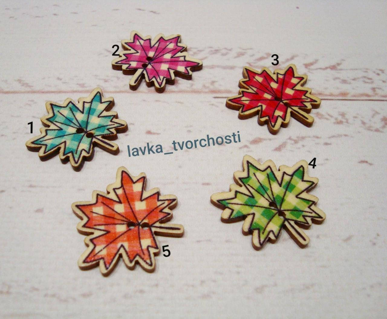 

Гудзики Кленові листочки
