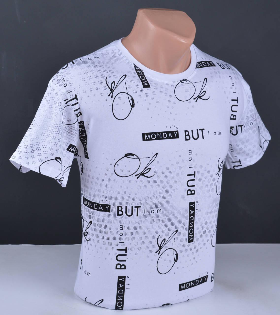 

Мужская футболка Mastiff белая Турция 4079 XL