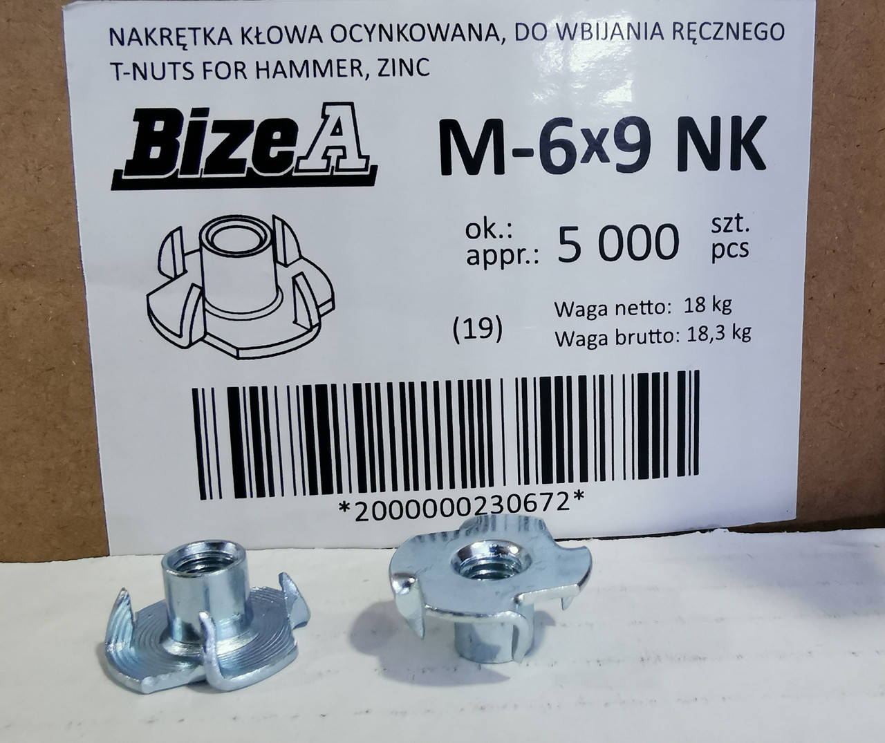 

Гайка краб зубчатая ручная М6 DIN1624 (100шт.)