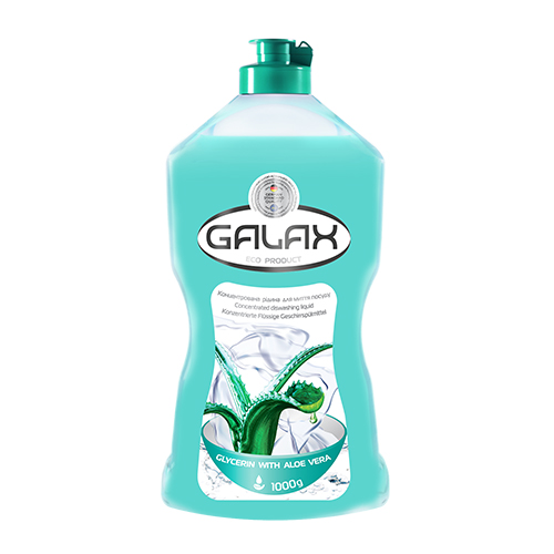 

Концентрированная жидкость для мытья посуды GALAX "Глицерин с алоэ вера", 1000 г