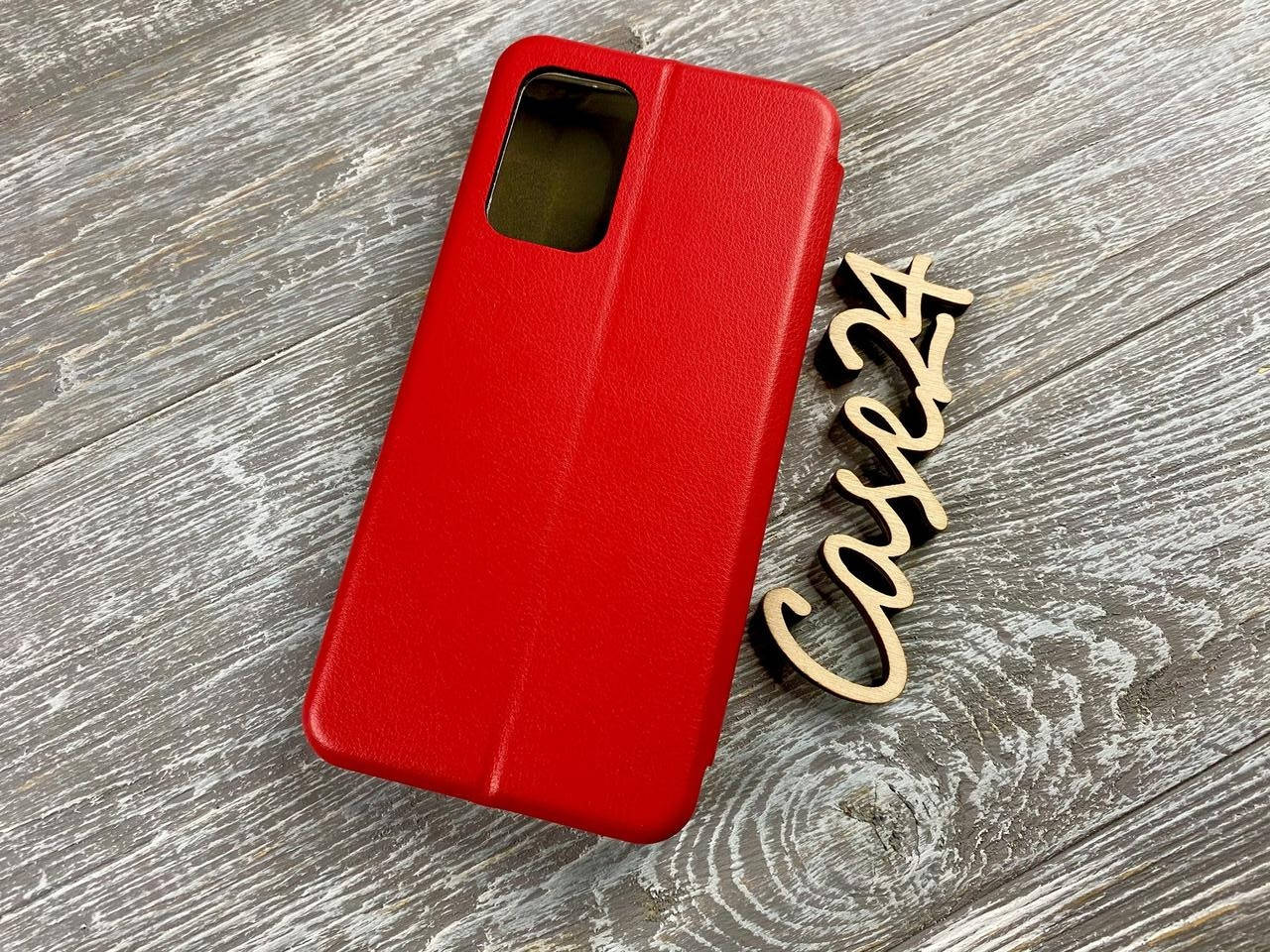 

Кожаный чехол книжка Elegant на Samsung Galaxy A52 (на самсунг а52) красный