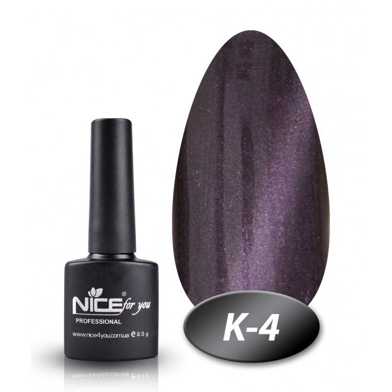 

Гель-лак Nice for you К-04 кошачий глаз темно-фиолетовый 8,5 мл