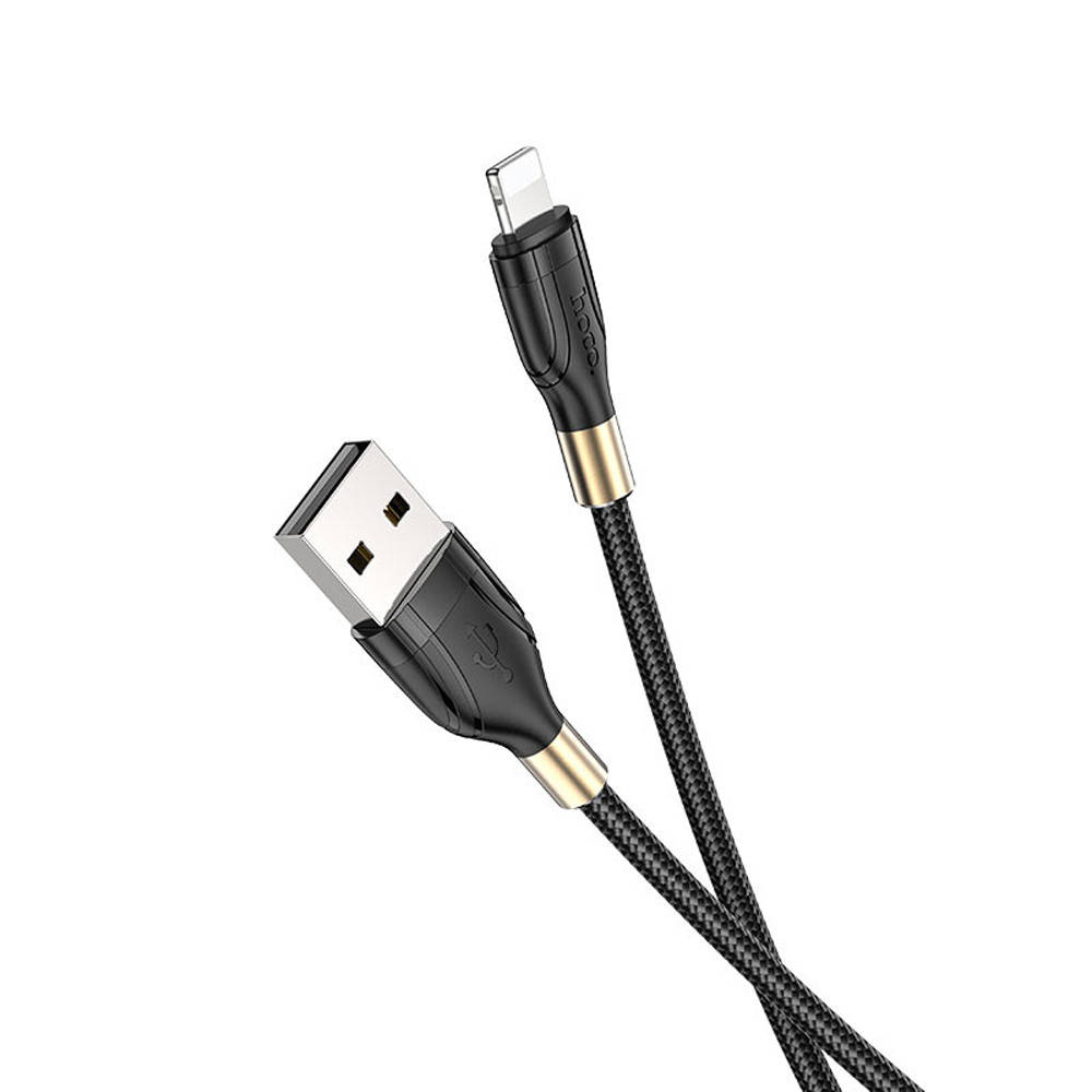 

Кабель Hoco U92 Gold collar charging data cable for Lightning Black, Черный
