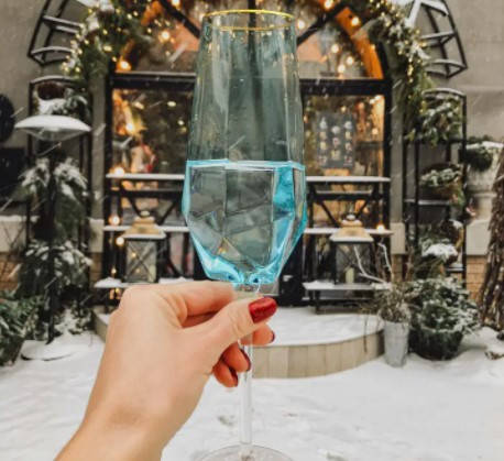 

Бокал для шампанського"Блакитний діамант"350 мл