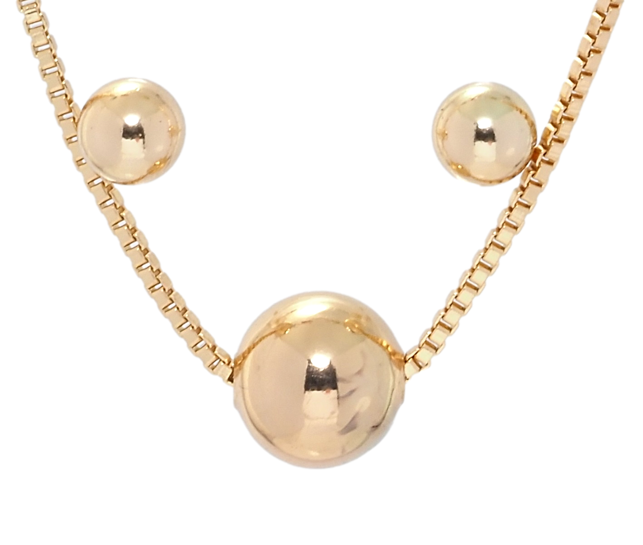 

Набор Xuping Позолота 18K Серьги Кулон на цепочке "Шарики" длина 40-45,5см; ø 5 и 8мм