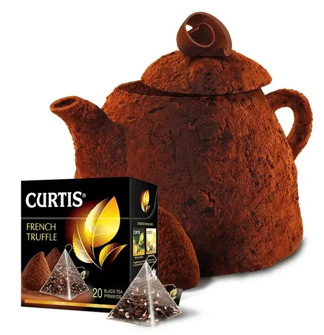 

Чай Curtis French Truffle с кусочками зерен какао, стружкой кокоса и бархатным вкусом французского трюфеля