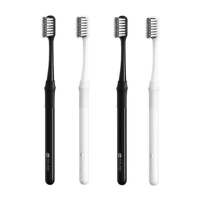 

Набор зубных щеток Xiaomi Doctor B Toothbrush Bamboo Cleaner Set (2Black+2White)