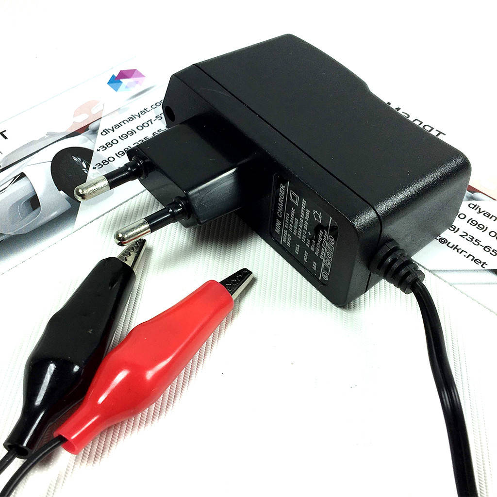 

Зарядное устройство для детского электромобиля 12V 1000mAh Крокодил