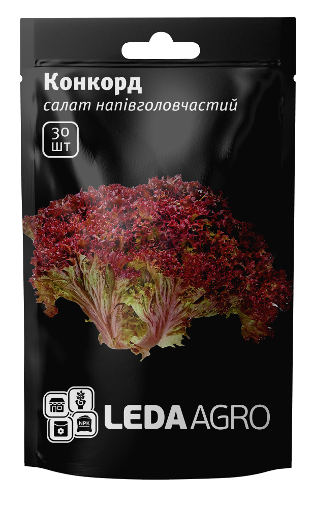 

Семена Салат Лолло росса Конкорд 30шт LEDAAGRO
