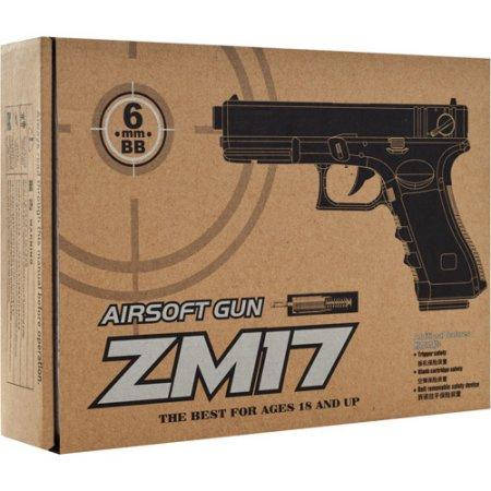 

Детский игрушечный пистолет ZM 17 (Glock 18C), Черный