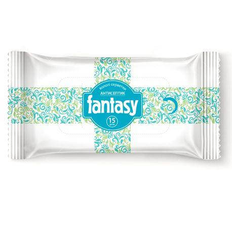 

Серветки вологі Beauty Fantasy 15шт.антисеп