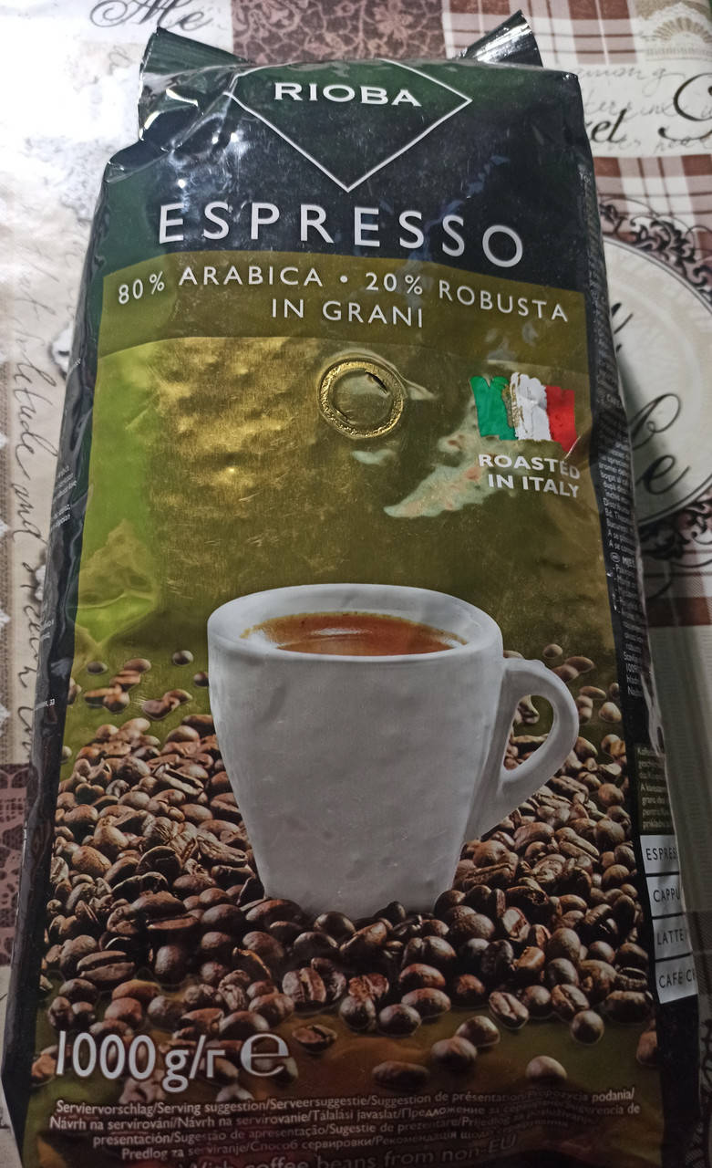 

Кофе в зернах rioba espresso in grani 80арабика 20робуста