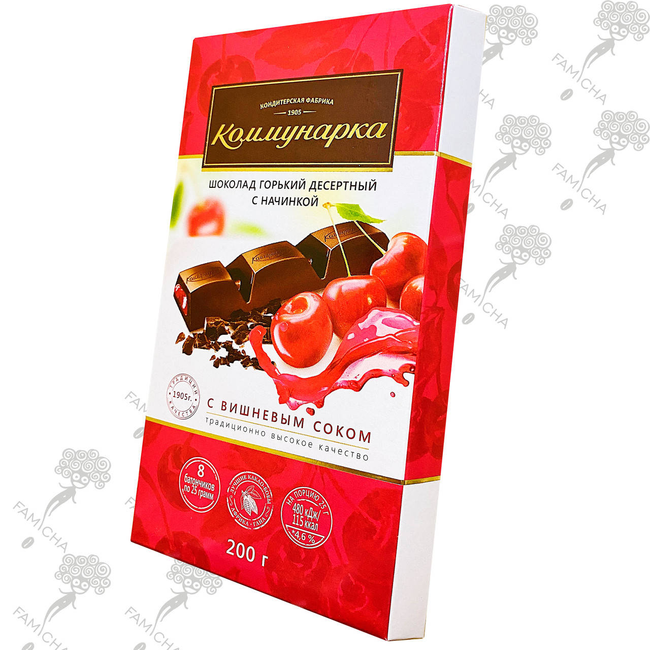 

Горький шоколад с вишневым соком "Коммунарка", 200г