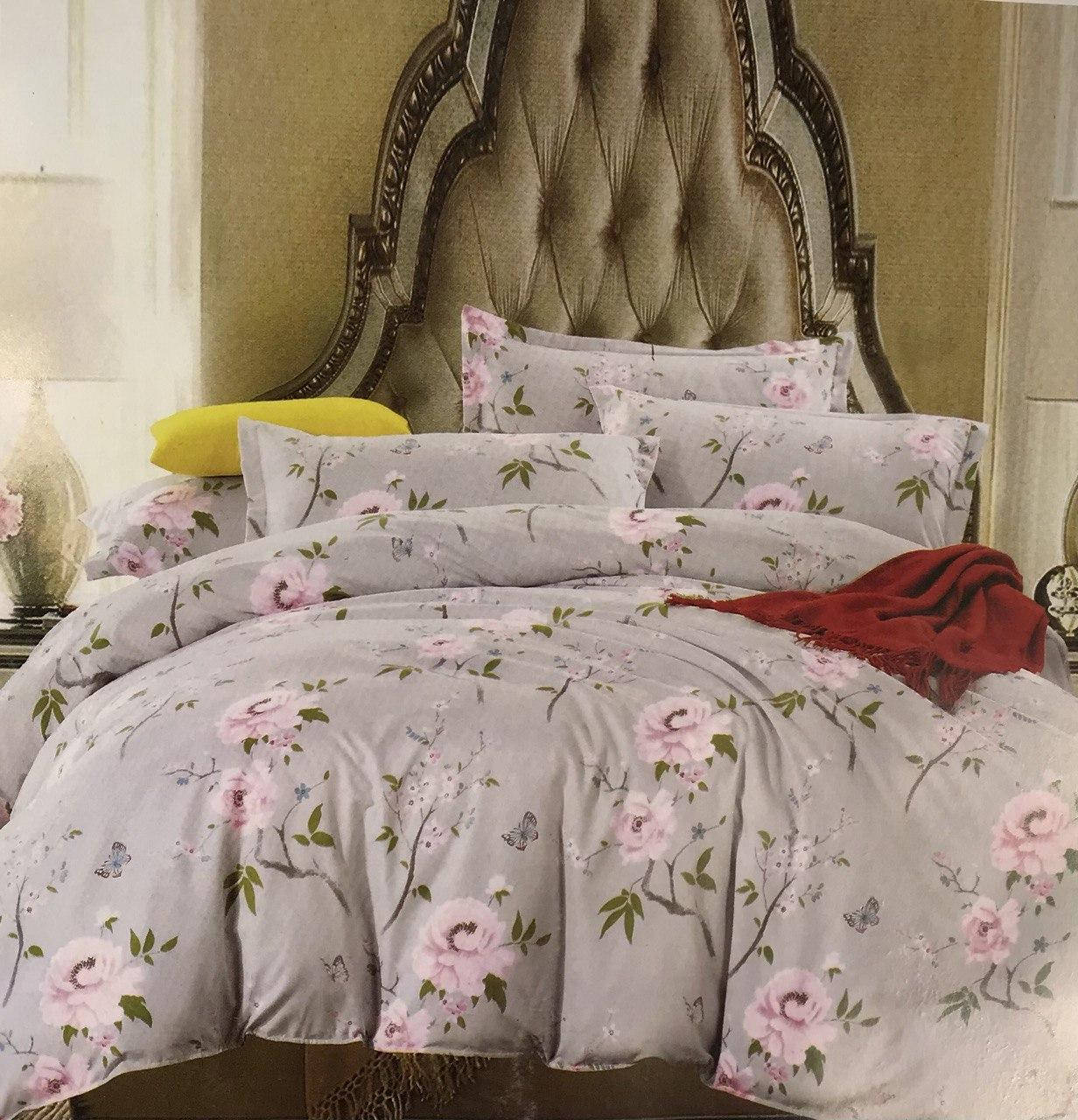 

Постельное двухспальное белье| сатин| ZARA | HOME Textile|, Светло-серый