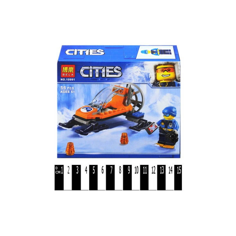 

Конструктор "CITIES ARCTIC" "Аэросани" коробка 56дет. 10991 г.15,5*14*4,5см.