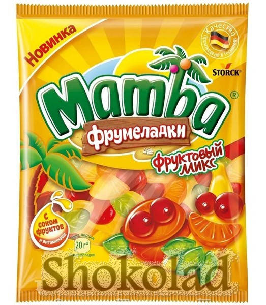 

Mamba - Фрумеладки желейки "Фруктовый микс" 72 г