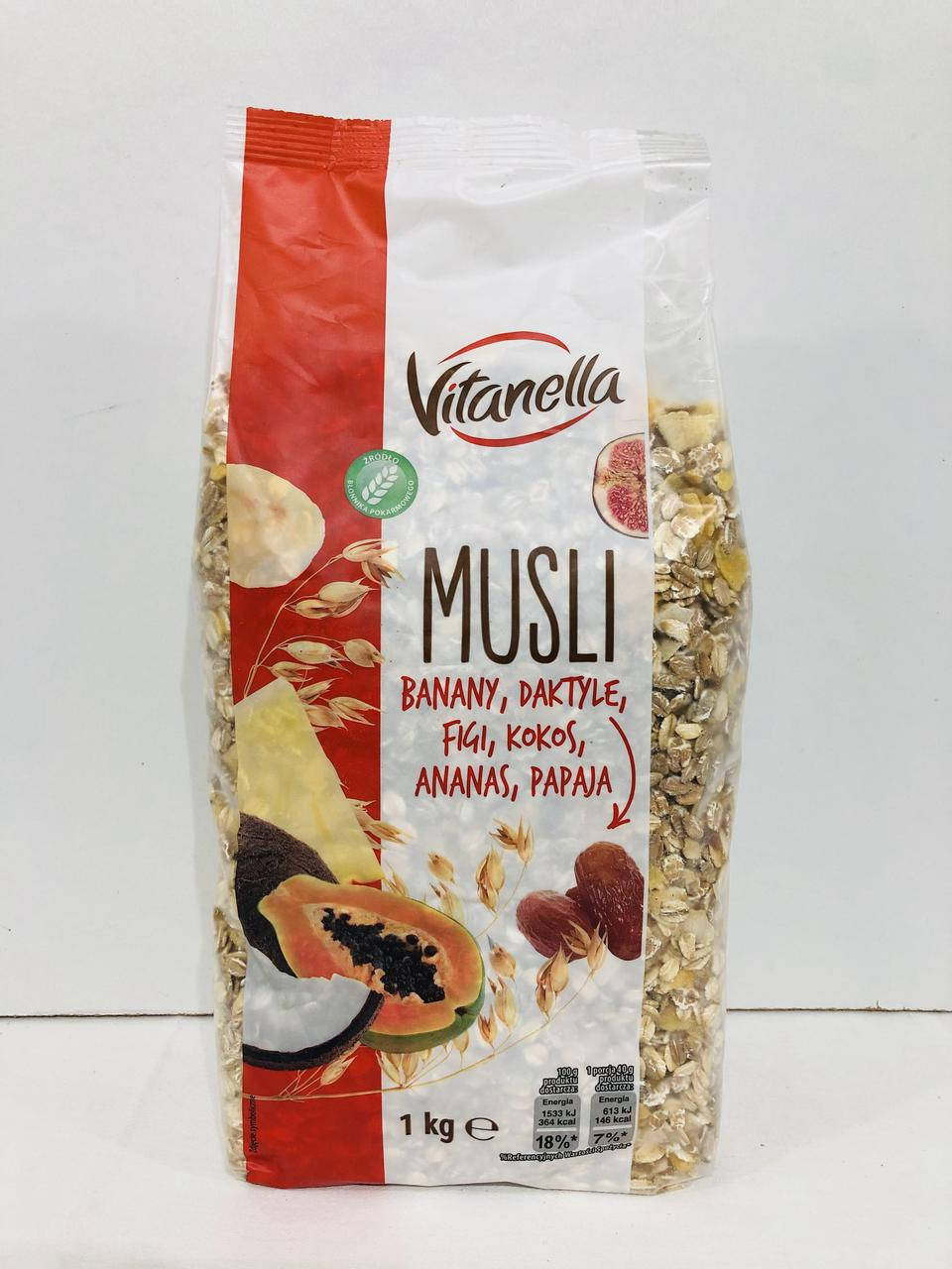 

Мюслі Vitanella банан папая 1кг