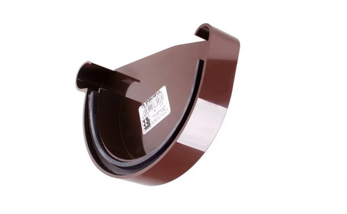 

Заглушка желоба Profil Д=90мм ЛЕВАЯ, цвет белый Коричневый