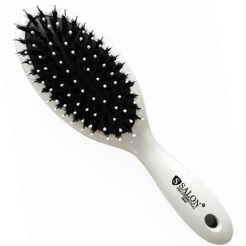 

Расческа массажная с комбинированной щетиной Salon Professional 8640 белая