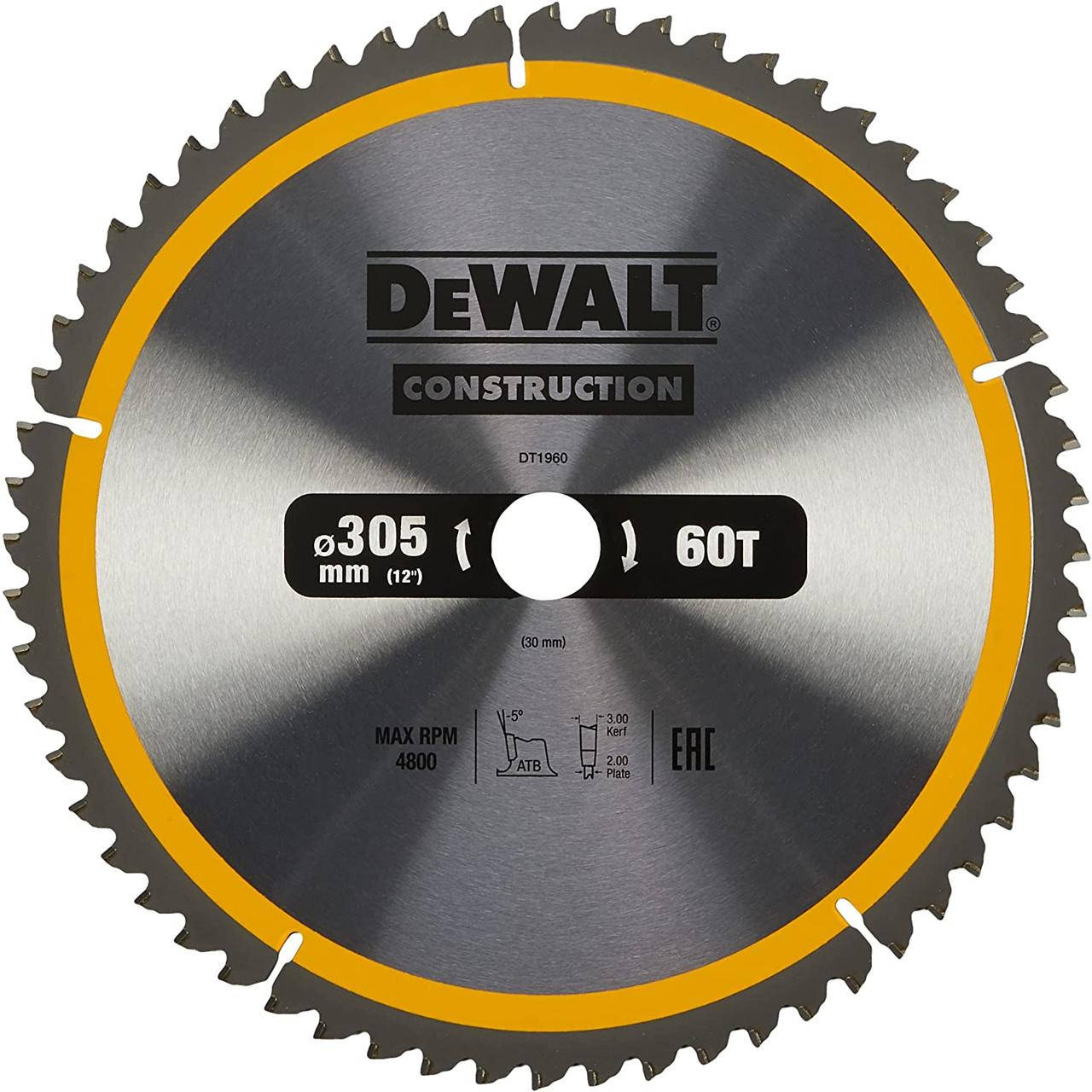 

Диск пильный 305 х 30 (60Т) DeWALT DT1960