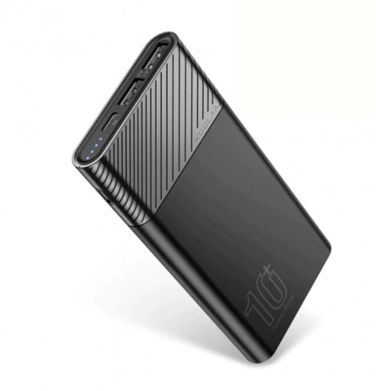 

Внешний аккумулятор Power Bank 10000 mAh УМБ для телефона с дисплеем KUULAA (KL-YD11) Черный