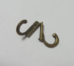 

Крючок декоративный №14, бронза, 2,2х0,8см