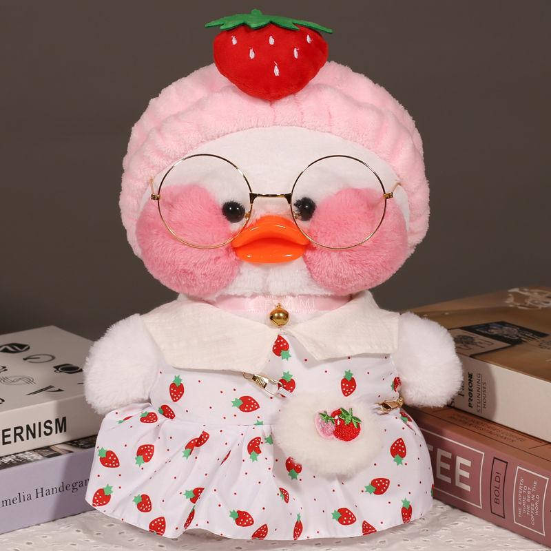

Оригинальная Уточка Лалафанфан Cafe Mimi (Lalafanfan), утка мягкая игрушка (l_10305)