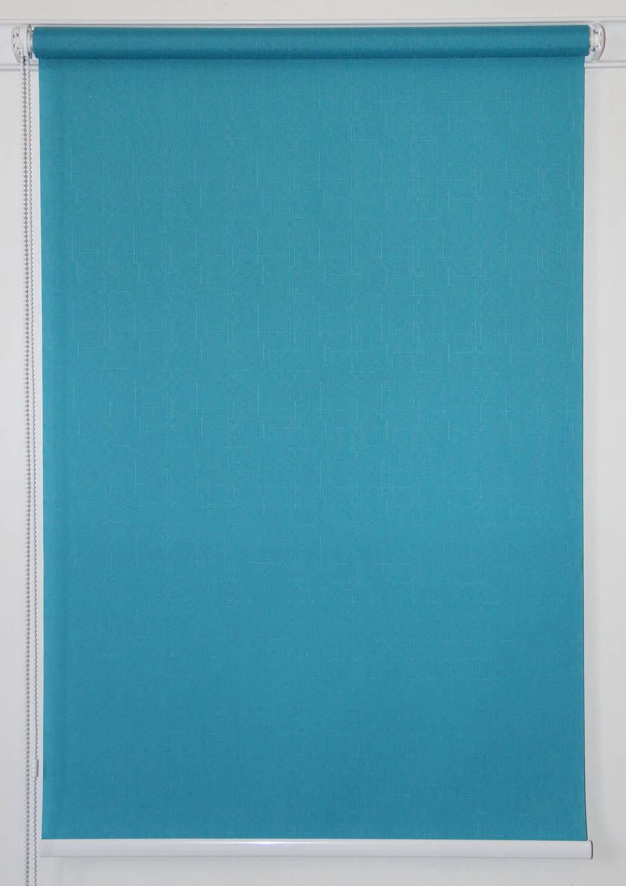 

Рулонная штора 525*1500 Лён 7430 Аквамарин