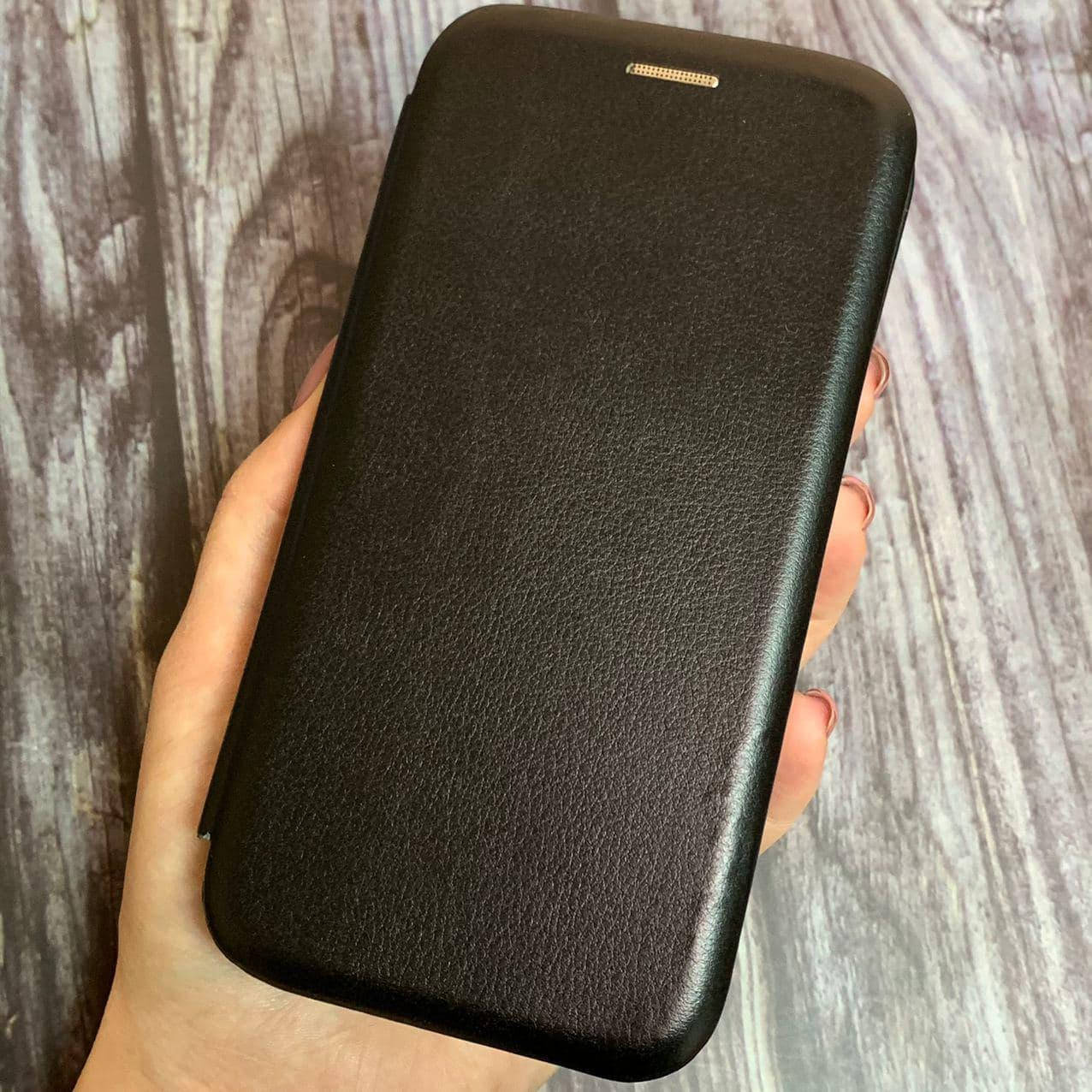 

Чехол книга для Xiaomi Redmi Go с эко кожи с подставкой магнитом книжка на телефон сяоми го черная STN, Черный