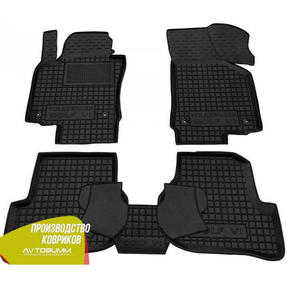 

Коврики резин. VW Golf V-VI 03-12 4шт "Avto-Gumm" 11322, Черный