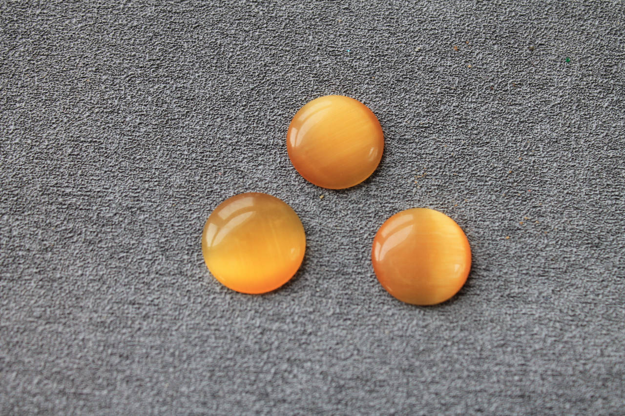 

Кабошон кошачий глаз, 16 мм, 1 шт