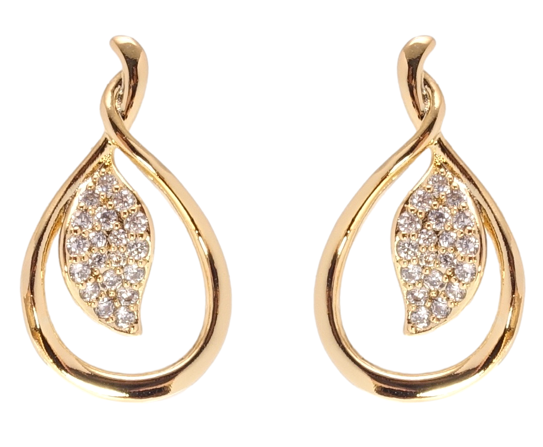 

Серьги Xuping Позолота 18K гвоздики (пусеты) "Листики"