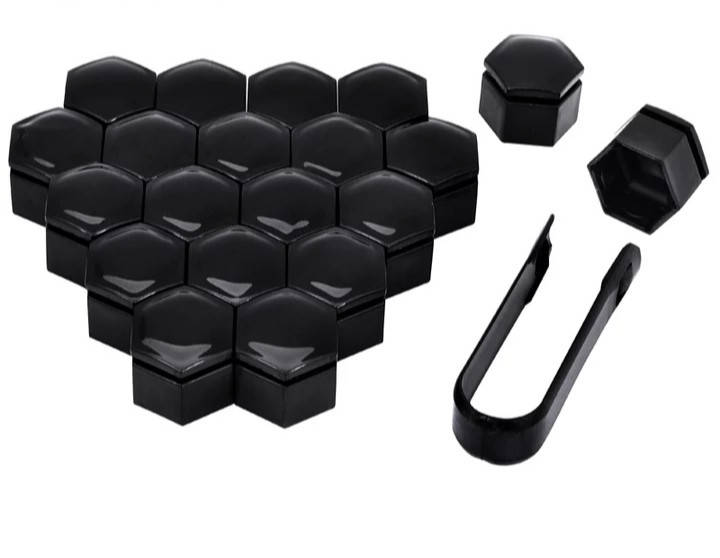 

Колпачки на колесные Болты 22мм черный глянец