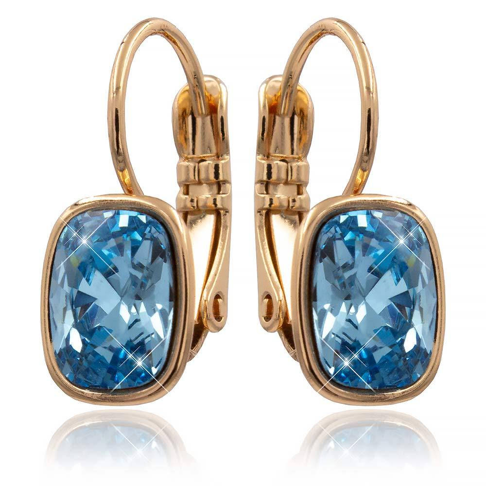 

Серьги Swarovski лимонная позолота (Медицинское золото)