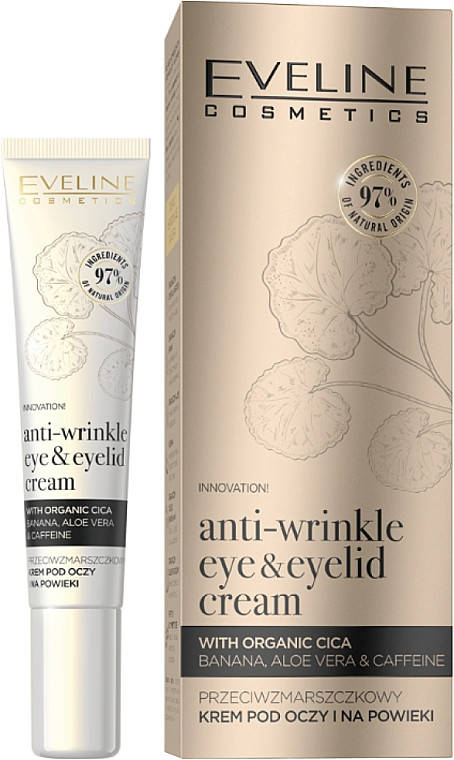 

Крем для кожи вокруг глаз Eveline Organic Gold Anti-Wrinkle Eye&Eyelid Cream