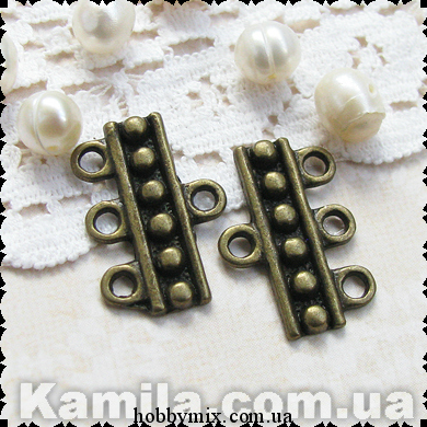 

Коннектор "прямой" бронза (1,8х1,3 см) 8 шт в уп.