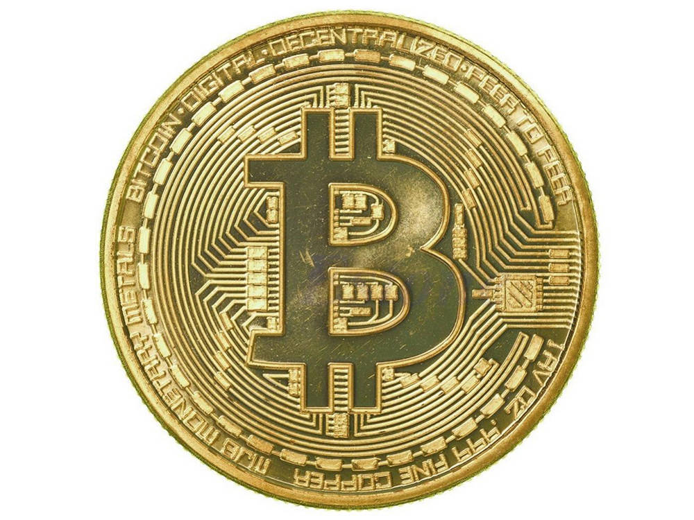 

Монетка Bitcoin сувенирная Золотой