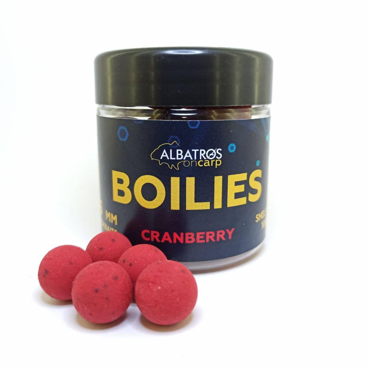 

Бойлы насадочные вареные Cranberry (КЛЮКВА) 16 мм "Albatros on Carp"