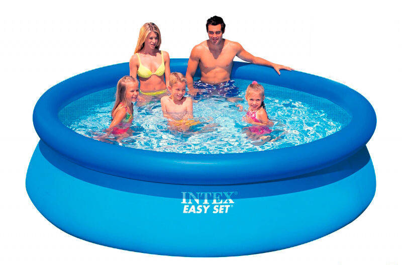 

Надувной бассейн для детей и взрослых, размером 305х76см, объём: 3854л, Голубой