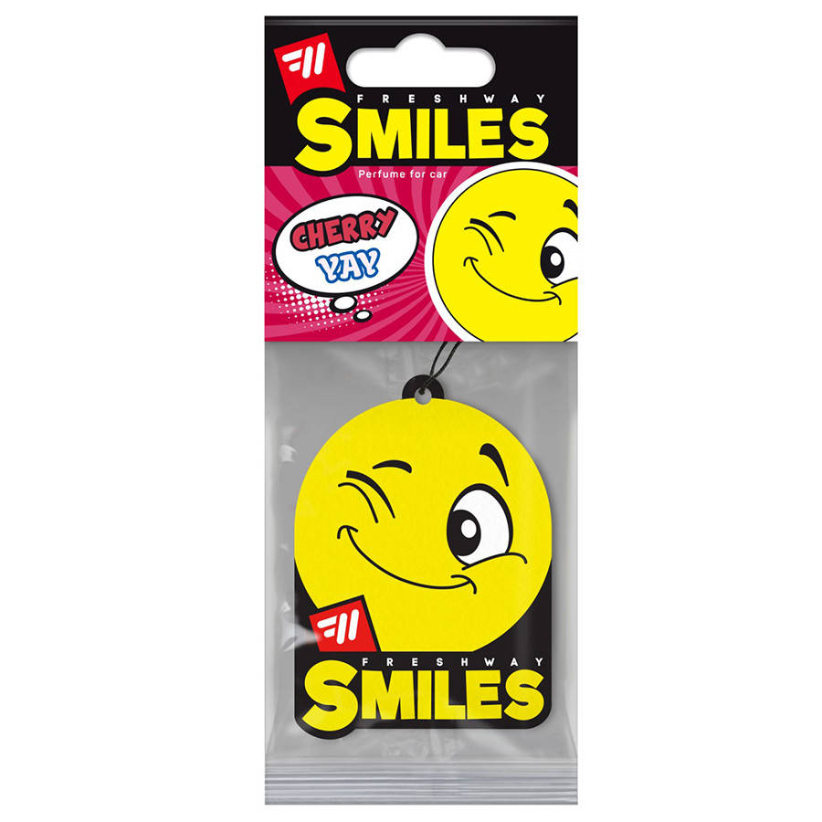

Ароматизатор сухой листик FreshWay Smiles Dry Cherry (Вишня)