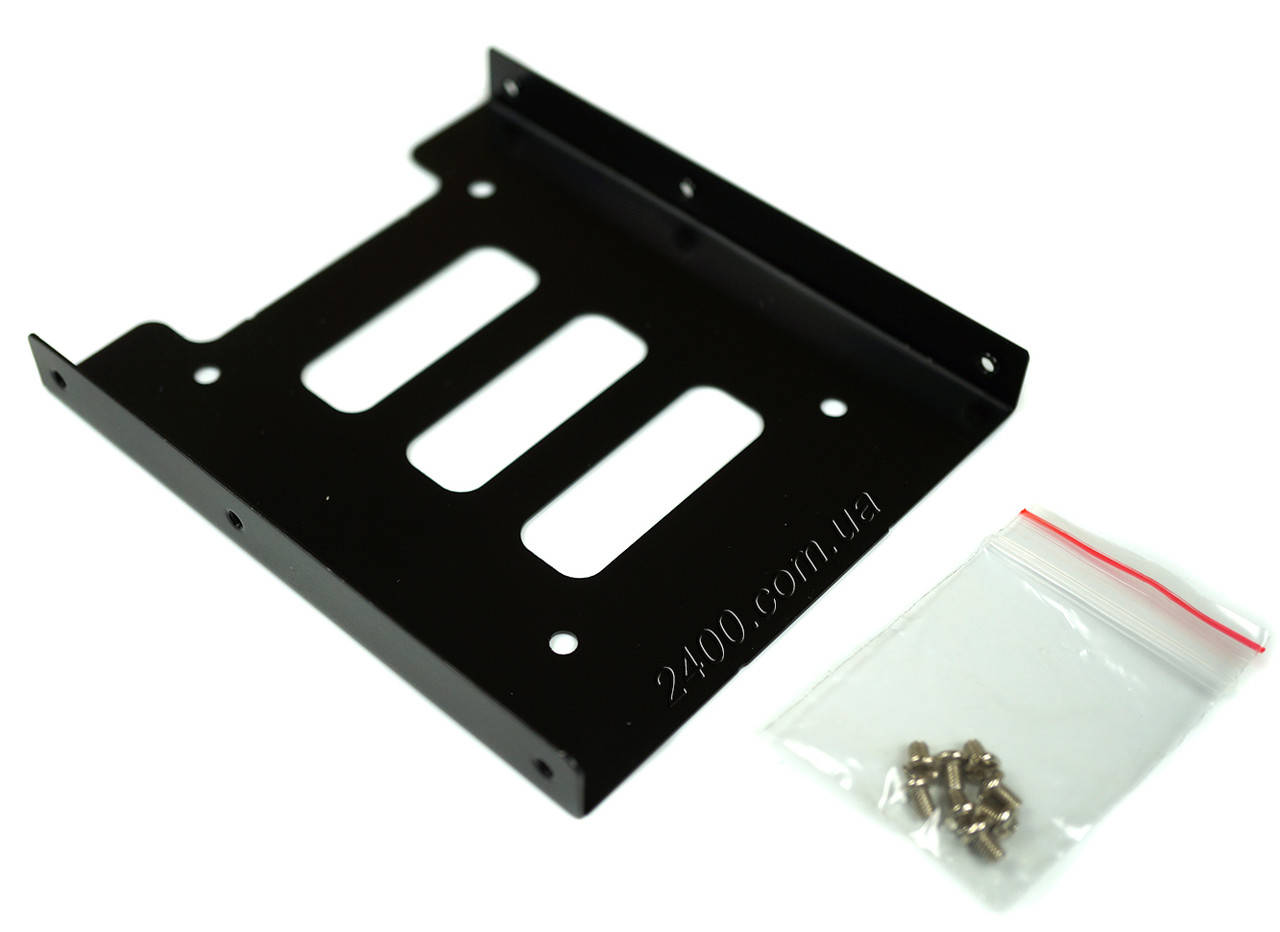 

Адаптер для SSD - металлический фрейм переходник с 2.5 на 3.5 дюйма для ПК