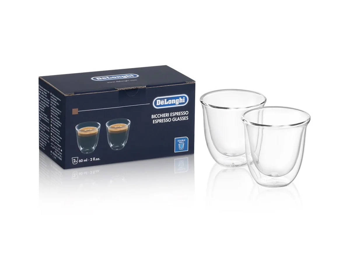 

Набор стаканов для эспрессо DeLonghi 5513284151 60 мл 2 шт, Прозрачный