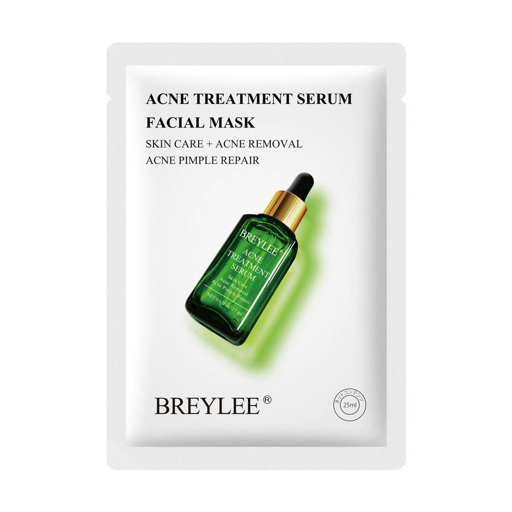 

Сывороточная маска от акне прыщей и угрей с алоэ и зеленым чаем Breylee Acne Treatment Serum Facial Mask, 25мл