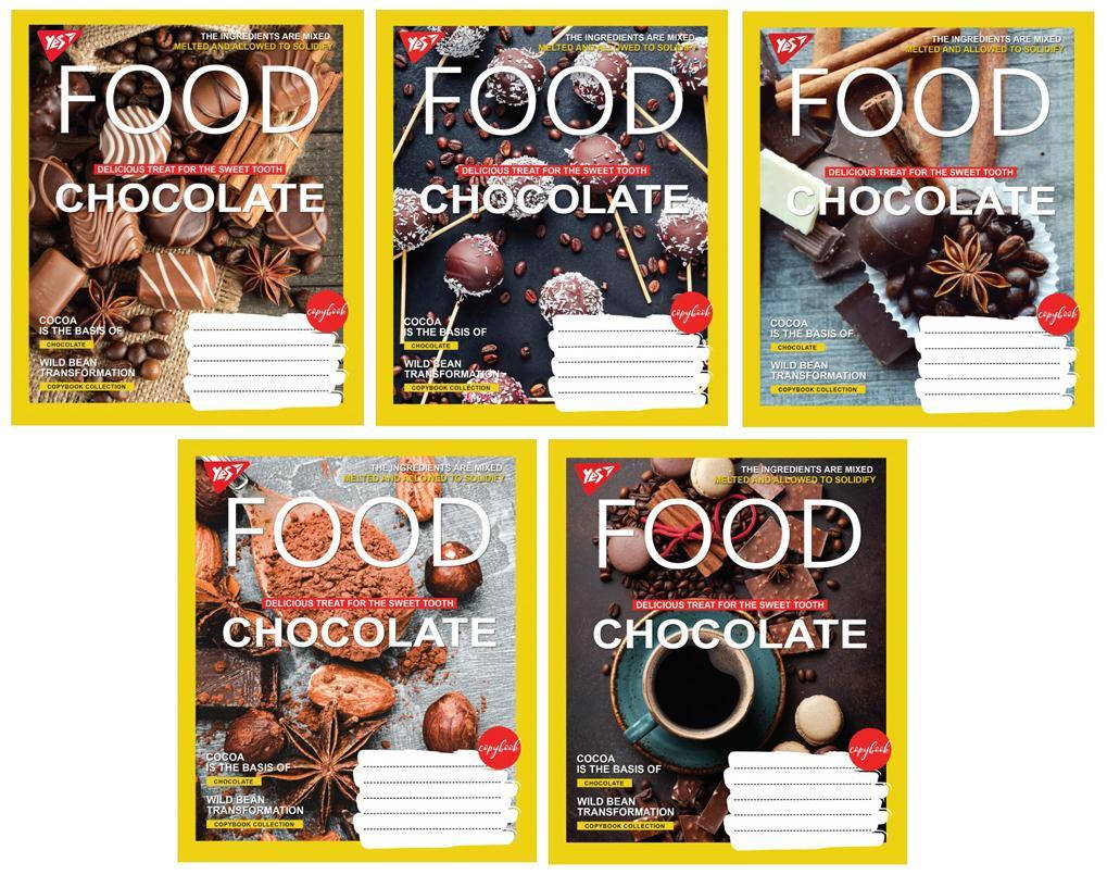 

Тетрадь 96 листов клетка "YES" / FOOD CHOCOLATE