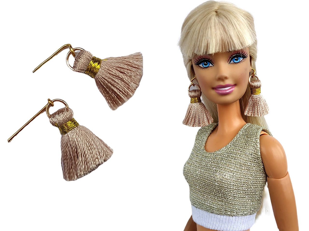 

Аксессуары для кукол - серёжки