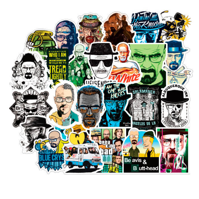 

Набор стикеров GameStyle Во Все Тяжкие Breaking Bad Интерьерные Наклейки 50 шт 6962