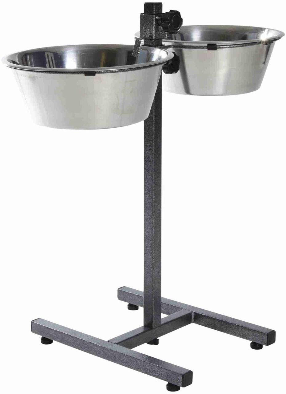 

Trixie Dog Bar stainless steel Стойка с мисками для собак 2×4,5 л / 28 см, h:60 см