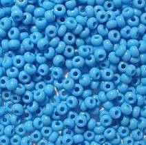 

Чешский бисер мелкий голубой непрозрачный, 50гр 63050, размер 12